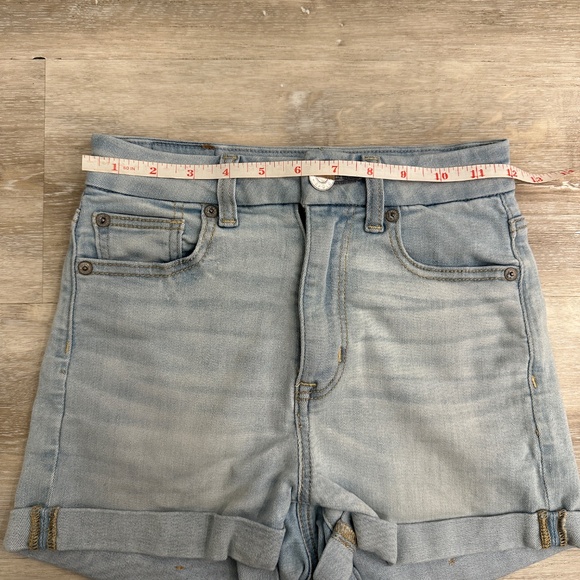 American Eagle Curvy High-Rise Denim Shorts - Picture 6 of 10